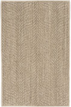 a beige rug with herrings on the top and bottom, as well as a white background