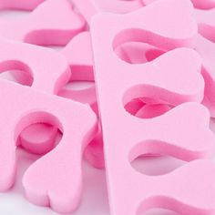 50/100 Pcs Pedicure Toe Separator Soft Foam Bulk Nail Salon Divider Tools Pink ^ Soft Nail, Gel Toes, Toe Separator, Vintage Nails, Pink Nail Art, Soft Nails, Pedicure Tools, Soft Gel