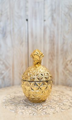 Gold Pineapple Candle, Candle Gold, Pineapple Candles, Gold Pineapple, Gold Candles, Candle Collection, Sweet Scents, Beaded Bags, Free Gift Wrapping