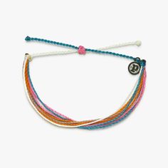 It’s the bracelet that started it all. Each one is handmade, waterproof and totally unique—in fact, the more you wear it, the cooler it looks. Grab yours today to feel the Pura Vida vibes. Bracelets Beachy, String Friendship Bracelets, Bday Wishlist, Watermelon And Lemon, Pura Vida Bracelets, Pinky Promise, Braided Bracelets, Accessories Bracelets, Pink Orange