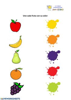 an image of fruits and vegetables in spanish