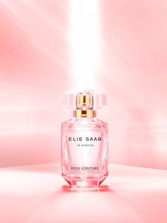 Perfume Products Photography, Pink Perfume Photography, Pink Product Photography, Perfume Product Photography, Elie Saab Le Parfum, Perfume Product, Couture Perfume, Perfume Photography, Pink Perfume