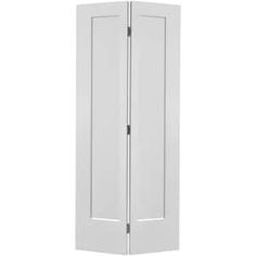 an open white door on a white background