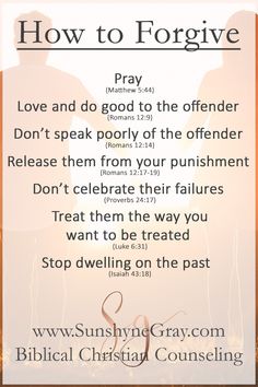 a poster with the words how to forgive