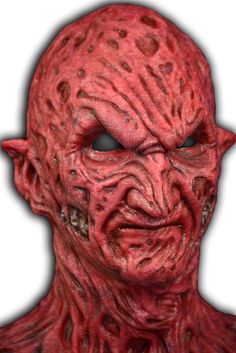 Realistic Silicone Masks by EvolutionMasks.com | Highest Quality Halloween Silicone Masks Our silicone masks are made using the highest quality and long lasting silicone. Our masks are extremely stretchy and have very lifelike characteristics. For example, each skin pore is individually sculpted, each vein is hand painted, and every single hair strand is inserted into the mask one at a time! They fit like a second skin and conform to your face, creating the most realistic effect that you cannot Horror Red Masks And Prosthetics For Costume Party, Red Horror Mask For Costume Party, Red Horror Mask, Horror Red Mask, Horror Full Face Masquerade Masks, Silicone Masks, Skin Pores, Freddy Krueger, Costume Mask