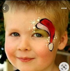 Face Painting Themes, Reindeer Face Paint, Christmas Party Makeup, Christmas Makeup Look, Winter Face