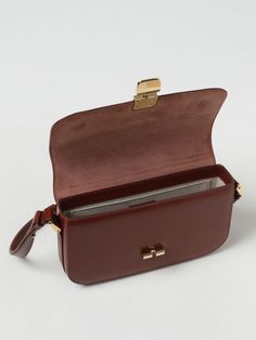 Shoulder Bag A.P.C. Woman color Brown Brown Travel Bag With Rectangular Case, Classic Travel Baguette Bag With Top Carry Handle, Classic Baguette Bag With Top Carry Handle For Travel, Classic Baguette Bag With Top Handle For Travel, Classic Shoulder Box Bag, Classic Tan Rectangular Box Bag, Classic Brown Tote Baguette Bag, Brown Travel Box Bag Rectangular Case, Brown Travel Box Bag