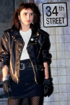 80s Women Rock Fashion, 80 Rock Outfits Women 80s, 80s Tights Outfit, Patty Smyth, 1980s Punk Fashion Women, Punk Outfits For Women 80s, 80s Rock Outfits Women, 80s Punk Rock Fashion, 80s Leather Jacket Outfit