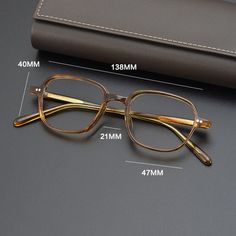 Fashionable Eyeglasses, Vintage Glasses Frames, Square Glasses Frames, Stylish Eyeglasses, Acetate Glasses, New Glasses, Square Glasses