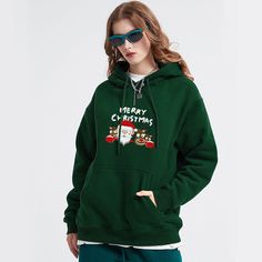 Embrace the festive season in style with this luxurious Cute Santa Claus And Elk Hoodie. Crafted in exquisite soft materials with a unique design, this hoodie is the perfect choice for those who appreciate high-end fashion. Let your festive apparel make a statement with this sophisticated piece. Features: -90% Cotton, 10% Spandex -Fixed Hood -Merry Christmas -Regular Fit -Ribbed Cuffs And Hems -Super Soft Fabric -casual style Cute Santa Claus, Cute Santa, Christmas Hoodie, Free Socks, Free Bracelet, Christmas Hoodies, Fashion App, Black Khakis, Grey And Beige