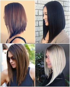 Types Of Hair, Long Bob Haircuts, Medium Hair, Brunette Hair Color, Bobs Haircuts