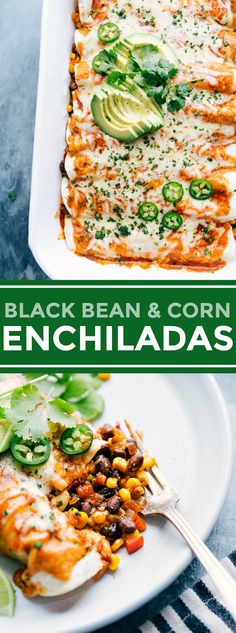 this black bean and corn enchiladas is the perfect side dish for any mexican meal