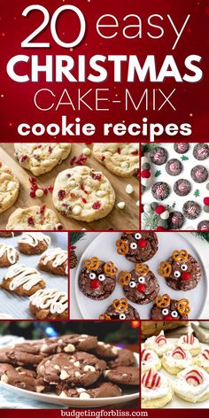 20 easy christmas cake mix cookie recipes