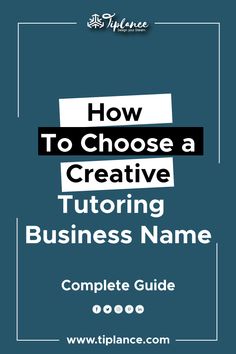 the title for how to choose a creative business name? with an image of a blue background