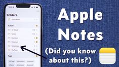 an iphone with the text apple notes did you know about this?