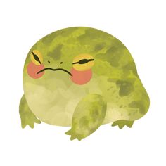 Im Angry, Cute Frogs, Weird Animals, Children's Book Illustration, Frogs