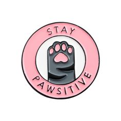 cat enamel pin badge pink Moon Cafe, Stay Pawsitive, Pins Fashion, Logo Cartoon, Club Badge, Die Casting, Cat Club, Cat Silhouette, Shirt Bag