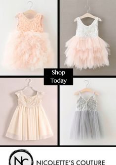 Stunning Couture Style Special Occasion Dresses. Your little princess will be the most fashionable girl at the wedding. Our chic styles are perfect for flower girls, weddings, photoshoots, princess parties, holiday, christenings and birthdays. 1 Year Baby, Santa Dress, Dress Photoshoot, Robes D'occasion, Couture Style, Little Princess, Couture Fashion