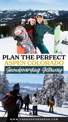 Plan the Perfect Aspen Colorado Snowboarding Getaway What To Do In Aspen Colorado, Aspen Colorado Winter, Colorado Snowboarding, Winter Weekend Getaway, Colorado Ski Resorts, Colorado Travel Guide, Winter Weekend