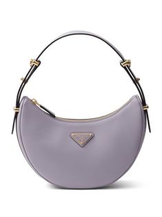 lilac purple calf leather smooth grain gold-tone hardware single top handle adjustable detachable shoulder strap top zip fastening main compartment Purple Shoulder Bag, Chanel 2, Fame Dr, Iconic Bags, Demi Fine Jewelry, Prada Handbags, Purple Bags, Lilac Purple, Strap Top