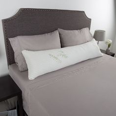 Enjoy a rejuvenating sleep and luxurious comfort with the unique benefits of charcoal in this Portsmouth Home memory foam body pillow. In white. Click this BED & BATH GUIDE to find the perfect fit and more!FEATURES14" x 50" x 7.5"Supersoft fiber pillowcaseCharcoal-infused solid & shredded memory foamStays cool & comfortable while shaping to your body for full supportNaturally absorbs moisture & odorsAntibacterial, mildew-proof & breathableCONSTRUCTION & CARECover: 40% rayon from bamboo, 60% poly Benefits Of Charcoal, Memory Foam Body Pillow, Bamboo Charcoal, Portsmouth, Body Pillow, Bed Bath, Memory Foam, Bed Pillows, Age Group