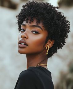 51 Stunning Short Haircuts for Black Women: Embrace Your Natural Beauty - The Fusion Feed Side Shaved, Tapered Afro, Short Haircuts For Black Women, Shaved Hairstyles, Haircuts For Black Women, Tapered Natural Hair