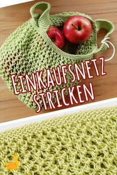 Einkaufsnetz stricken Knitted Slippers Pattern, Slippers Pattern, Knitted Slippers, Diy Hacks, Art Diy, Burlap Bag, Diy And Crafts, Reusable Tote Bags, Knitting