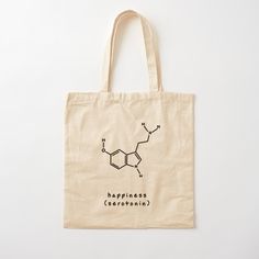 Happiness Serotonin Chemical Structure Tote Bag
#happiness #serotonin #happy #cute #cutegift #gift #chemistry #science #chemicalstructure #chem #teachergift #teacher #tote #totebag Painted Tote Bag Aesthetic, Serotonin Chemical Structure, Tote Bag Design Ideas Aesthetic, Totebag Painting Ideas, Diy Tote Bag Painting Ideas, Totebag Painting, Painted Totes, Tote Bag Painting Ideas, Tote Bag Design Ideas