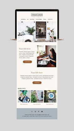 an image of a website design for furniture store