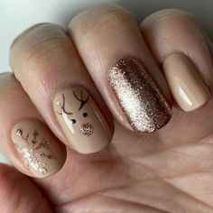 #BEAUTY, #RELATIONSHIPS #Fashion #Animals #Outfits #Winter Outfits #Animals Christmas Nails Easy, Makijaż Smokey Eye, Cute Gel Nails, Dipped Nails, Short Acrylic Nails, Holiday Nails, Nails Art