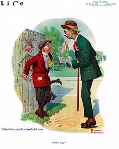 an old fashion illustration of two men talking to each other