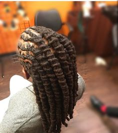 Coloured Dreads, Thick Dreadlocks, Dreadlock Journey, Lock Styles, Loc Ideas, Barrel Twist