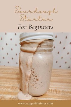 jar of sourdough starter bubbling over Stop Waiting, Sourdough Starter, Homemade Bread, Flour, The Two, Get Started, Do It, Two By Two, Bread