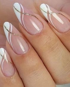 Spring Oval Nails, French Manicure Acrylic Nails, Elegant Touch Nails, Fancy Nails Designs, Gel Nails Diy, Work Nails, Pink Nail, Oval Nails