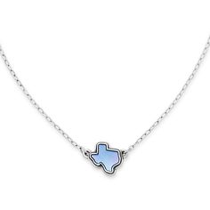 This Texas necklace offers our guests a beautiful way to show their love for the Lone Star State in sterling silver. Pairing beautifully with the ring of the same name, it comes in three different colors of layered gemstones that reference the state flag: Texas Necklace, Braided Leather Necklace, Virgin Mary Necklace, Lone Star State, Bee Necklace, Heart Chain, James Avery, Chain Jewelry, Lone Star