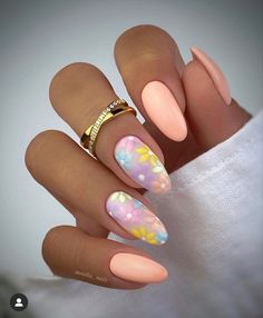 Ongles Rose Pastel, Manicure Gel, Pastel Nails Designs, Peach Nails, Pastel Nails, Beach Nails, Purple Nails