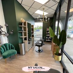 the salon is clean and ready for customers to use