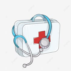 a medical kit with a stethoscope attached to it