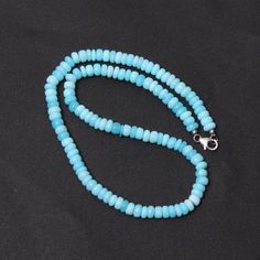 Aqua Blue Peruvian Opal Beaded necklace, 6-6.5mm Smooth Rondelle Beads, Candy Opal Gemstone Necklace, 18 Inches Women's Necklace by Gemsshine on Etsy Beads Candy, Women's Necklace, Peruvian Opal, Necklace Gemstone, Opal Gemstone, Gemstone Necklace