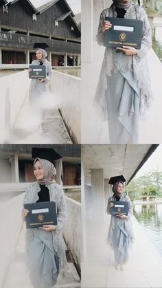 Kebaya Wisuda Simple Hijab, Dress Wisuda, Kebaya Graduation Modern, Kondangan Outfit