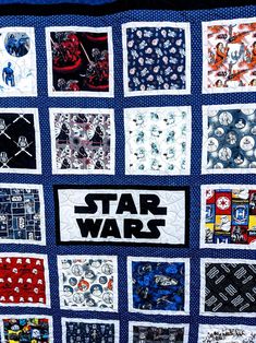 a quilt made to look like star wars