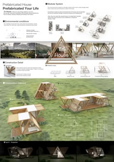 an info sheet showing the various types of wooden structures and their uses in architecture, design and construction