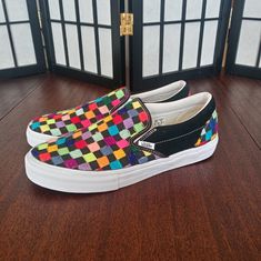 Huichol Tribe X Vans Vault Slip On Lx Sneakers Size 9.5women/8men Very Rare Brand New! Only 360 Of These Were Made! Multicolor Slip-on Sneakers For Streetwear, Multicolor Slip-on Skate Shoes For Streetwear, Vans Slip-resistant Sneakers, Vans Vault Slip On, Vans Multicolor Sneakers With Rubber Sole, Vans Slip-on Sneakers With Rubber Waffle Outsoles, Vans Custom Slip-on Sneakers With Rubber Sole, Multicolor Slip-on Sneakers With Contrast Sole, Vans Cushioned Footbed Slip-on Sneakers