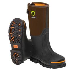 Hunting Muck Boots TIDEWE Rubber Work Boots for Men Waterproof Hunting Boots, Warm 6mm Neoprene Hunting Mud Boot Size 5-14 - TideWe Mud Boots, Boot For Men, Steel Toe Boots, Mens Winter Boots, Work Gear, Muck Boots, Hunting Boots, Rubber Boot, Work Boots Men