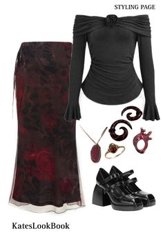 90s whimsigoth outfits, Witchy outfits, whimsy goth, fall fits, autumn fits, pumpkin patch outfit,  outfit ideas, fall outfit 2024 Vintage Witch Outfits, Romantigoth Outfits, 90s Vampire Aesthetic Outfit, Whismigoth Clothes, Midwest Gothic Aesthetic Outfits, Vamp Core Outfits, Maximalist Goth Fashion, The Love Witch Aesthetic Outfit, Romantic Goth Outfit Ideas