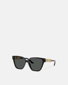 Greca Strass Butterfly Sunglasses Versace Bathrobe, Appointment Book, Versace Sunglasses, Butterfly Sunglasses, Butterfly Shape, Matches Fashion, Iconic Women, Black Box, Versace Men