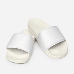 These Men’s Slides are perfect for enjoying the day at the beach or pool.  The cushioned upper strap will keep the feet in place, and the textured footbed will guarantee comfort while the wearer’s too busy having fun by the water.  Offer this summer essential shoe to customers online or get your hands on a pair of your own. Cushioned faux leather upper strap. Lightweight polyurethane (PU) outsole. Contoured, textured footbed. Stitched around the upper perimeter for extra durability. Spot clean o Comfortable Non-slip Foam Flip Flops, Non-slip Round Toe Flip Flops For Leisure, Non-slip Flip Flops For Leisure, Non-slip Leisure Flip Flops, Slip-on Slippers With Textured Footbed, Non-slip Foam Slip-on Slides, Non-slip Eva Slippers For Swimming, Slip-on Eva Slippers With Textured Footbed, Comfortable Non-slip Sandals