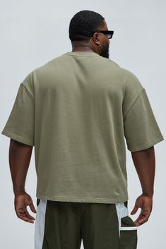 Available In Olive. Crew Neck Short Sleeve Screen Print 80% Cotton 20% Polyester Disclaimer: Due To The Printing Process A Difference In Saturation May Occur. Each Garment Is Unique. Print Placement Will Vary. Imported | Mens Savage SZN Short Sleeve Tee Shirt in Olive Green size XL by Fashion Nova Mens Tops Fashion, Olive Fashion, Print Placement, Mens Fleece, Fashion Tops, Unique Print, Screen Print, Printing Process, Fashion Nova