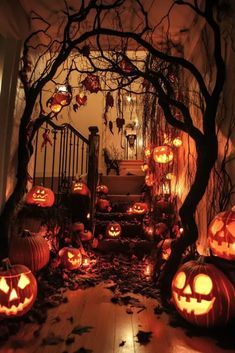 #homedecor, #interiordesign, #homedesign, #decor inspiration Rental Friendly Halloween Decor, Bush Halloween Decor, Large Halloween Decor, Decorate House For Halloween, Halloween Inside Decorations, Haunted House Decorations Indoor, Classy Halloween Decorations Indoor, Halloween Doorway Decorations, Haunted Forest Party