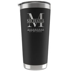 PRICES MAY VARY. Personalized Groomsmen Proposal Gift: Our personalized groomsmen tumblers are a great gift choice to ask your best friends to be your groomsmen on your wedding day. The tumblers are uniquely customized with names, titles, initials, and your wedding date. Whether you want a best man gift, a groomsman gift, a gift for your usher or father of the bride, you can depend on our groomsmen tumbler to impress your friends with its chic customizations. High-Quality Tumblers: Our customize Groomsmen Tumbler Ideas, Groomsmen Tumblers, Grooms Gifts, Groomsmen Proposal Gifts, Engraving Designs, Engraved Tumblers, Wedding Gifts For Groomsmen, Best Man Gift, Laser Engraved Ideas